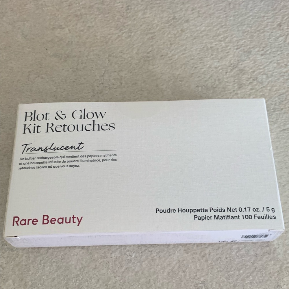 Rare Beauty blot and glow kit retouches